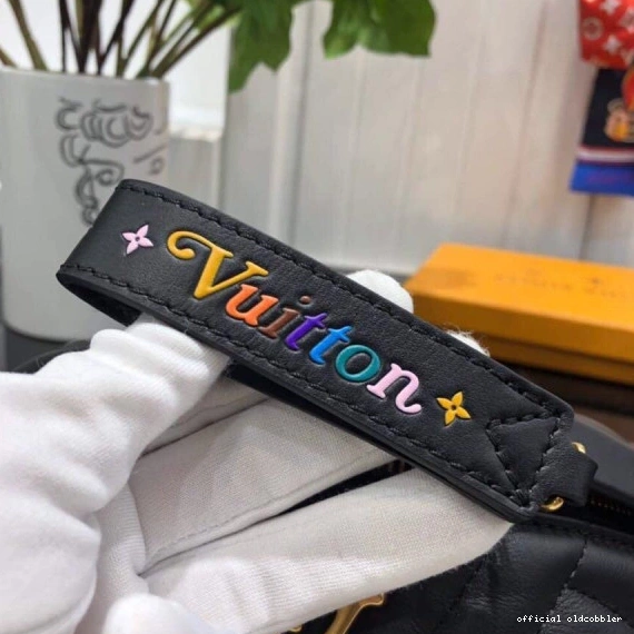 Official oldcobbler VUITTON NEW WAVE BUMBAG LOUIS 0801